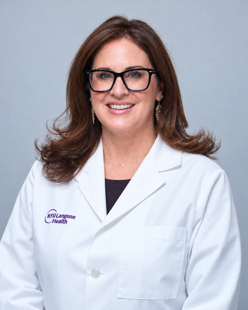 Medical professional in a white coat