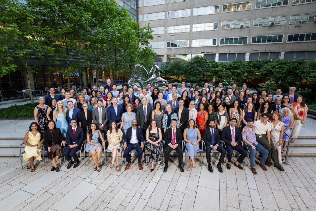 Large medical group portrait for major NYC hospital neurosurgery department